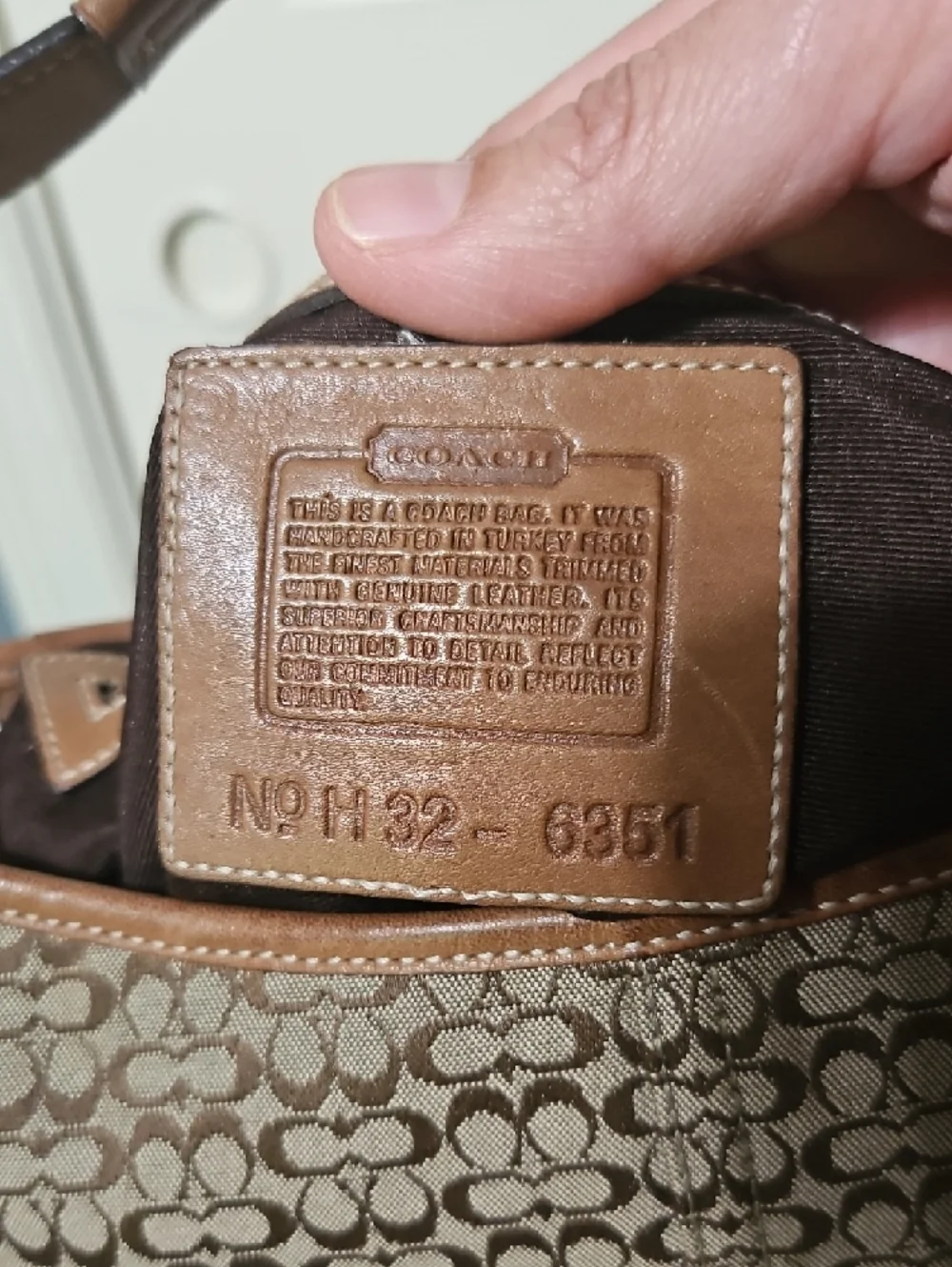 Coach EUC Soho Micro Cs Tan Signature Jacquard Shoulder Bag - Picture 10 of 11